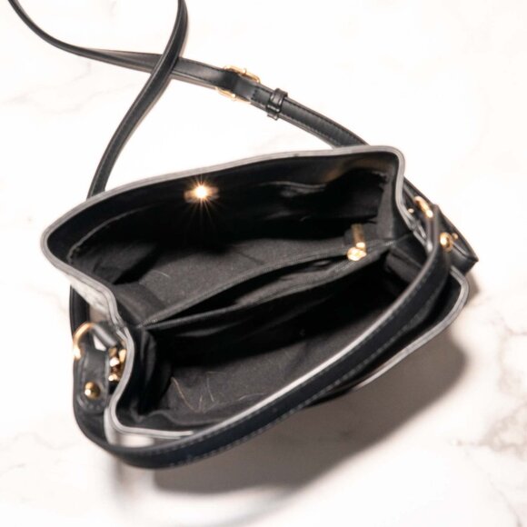 NWOT AOTA All of the Above Elena Croc Vegan Bucket Bag - Picture 4 of 6